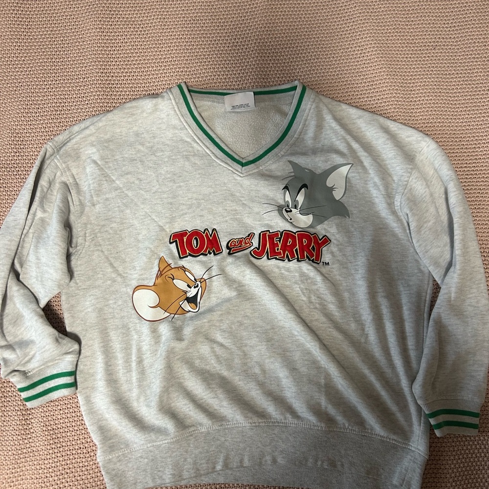 Tom and Jerry Kids Gray Sweatshirt